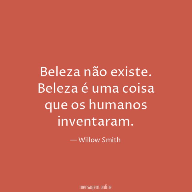 Beleza não existe