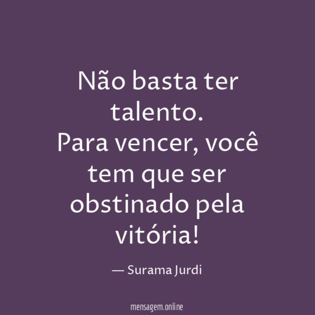 Não basta ter talento