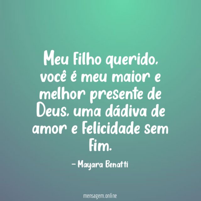 Meu filho querido
