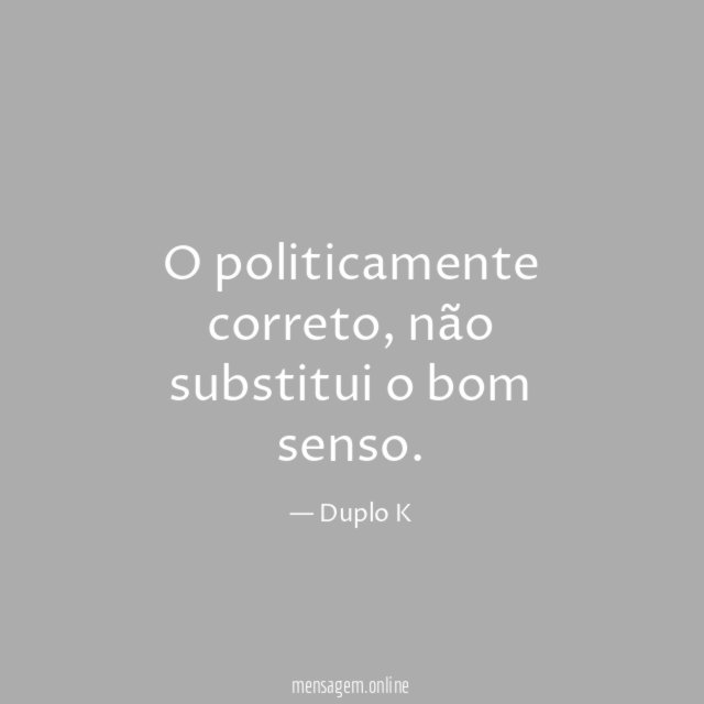 O politicamente correto