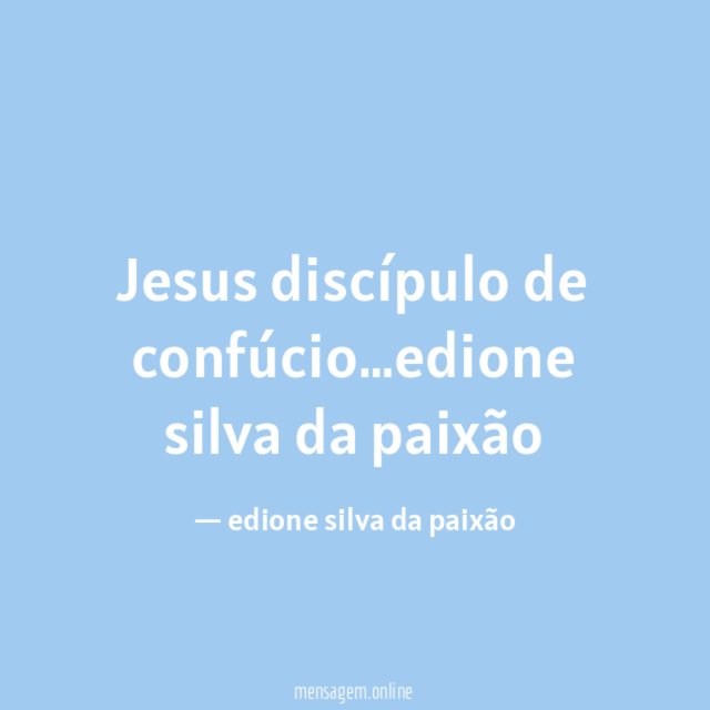 Jesus discípulo de confúcio