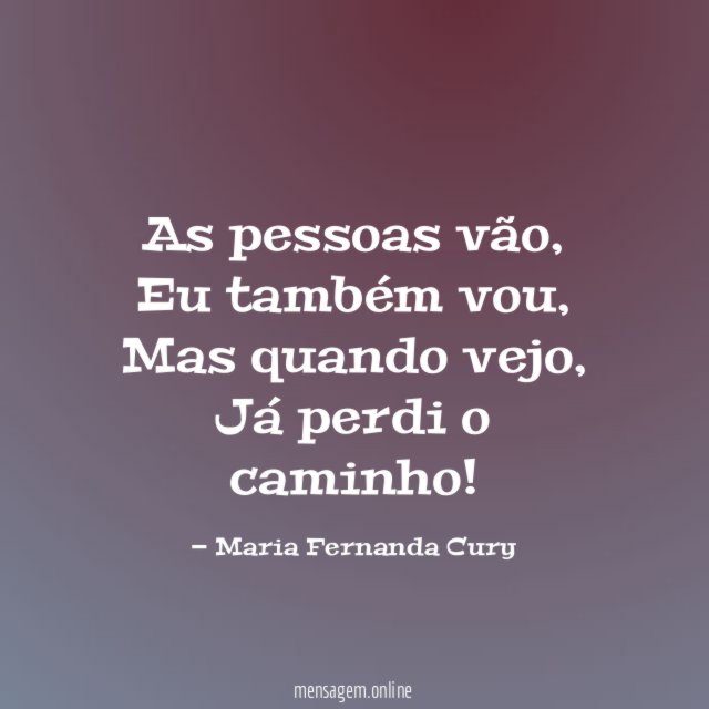 As pessoas vão