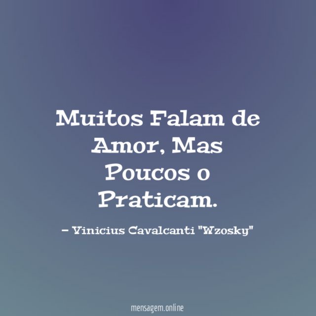 Muitos Falam de Amor