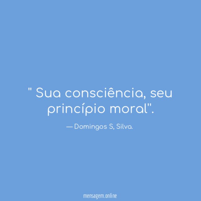 ' Sua consciência