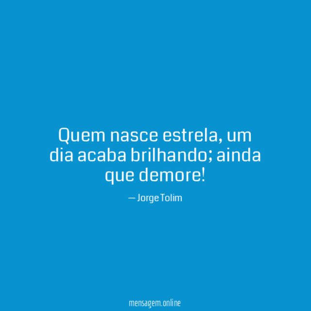 Quem nasce estrela