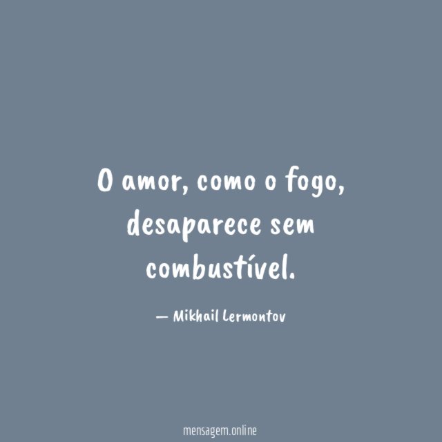 O amor