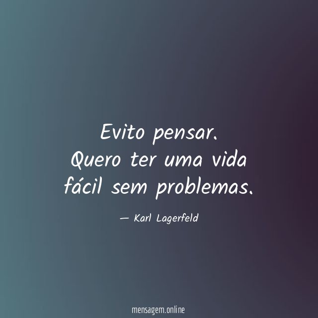 Evito pensar