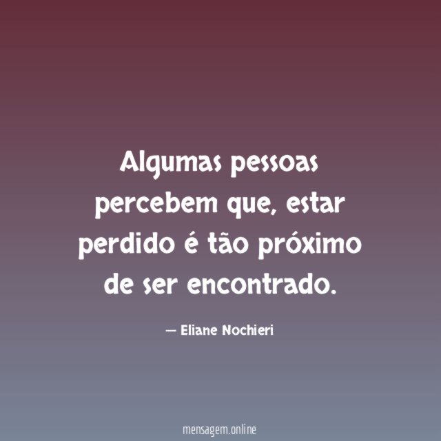Algumas pessoas percebem que