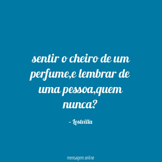 sentir o cheiro de um perfume
