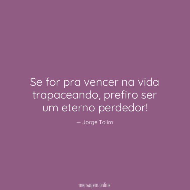Se for pra vencer na vida trapaceando