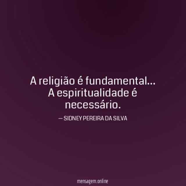 A religião é fundamental