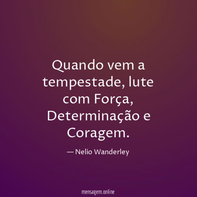 Quando vem a tempestade