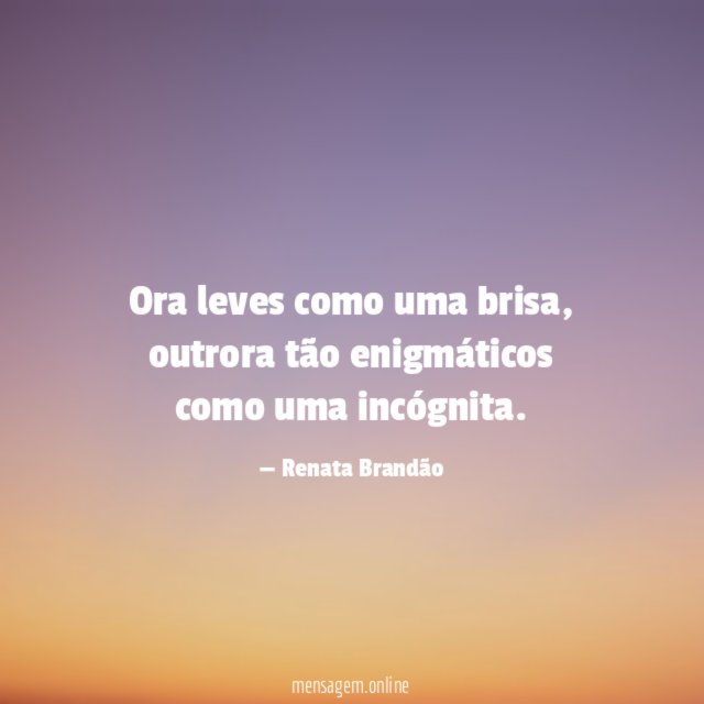 Ora leves como uma brisa
