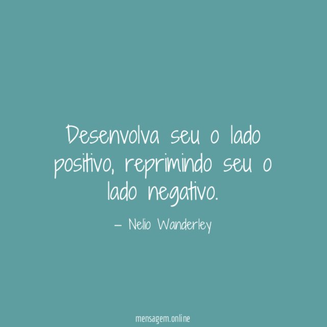 Desenvolva seu o lado positivo