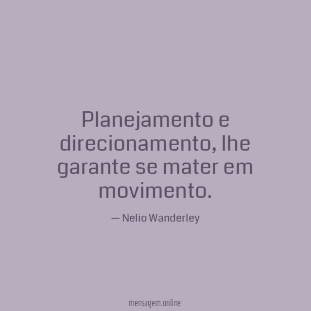 Planejamento e direcionamento