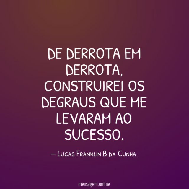 De derrota em derrota