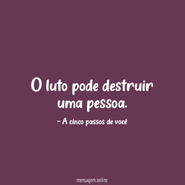 O luto pode destruir uma pessoa