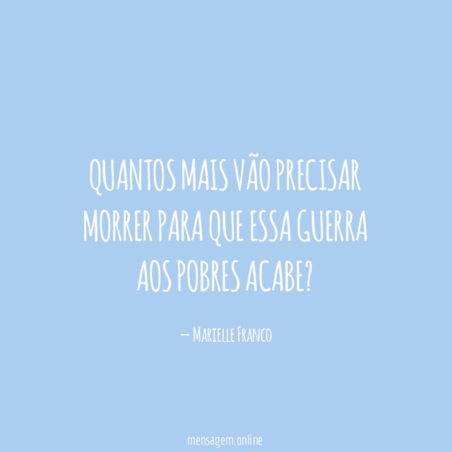 Quantos mais vão precisar morrer para que essa