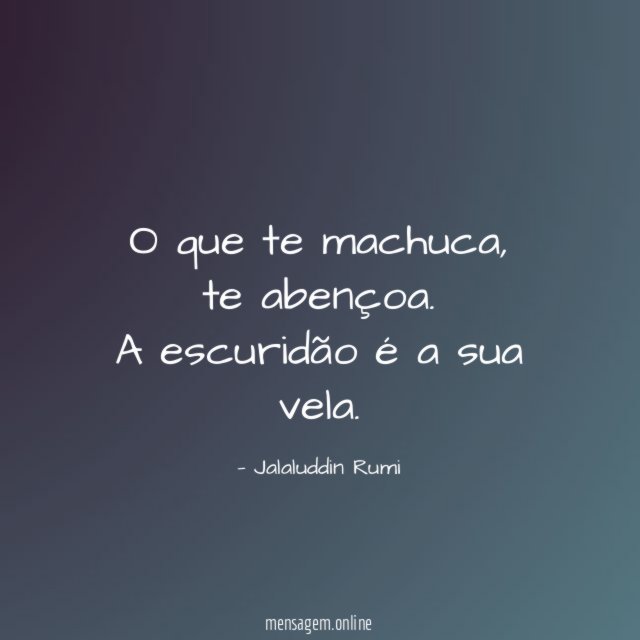 O que te machuca