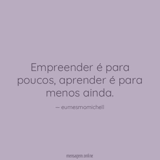 Empreender é para poucos