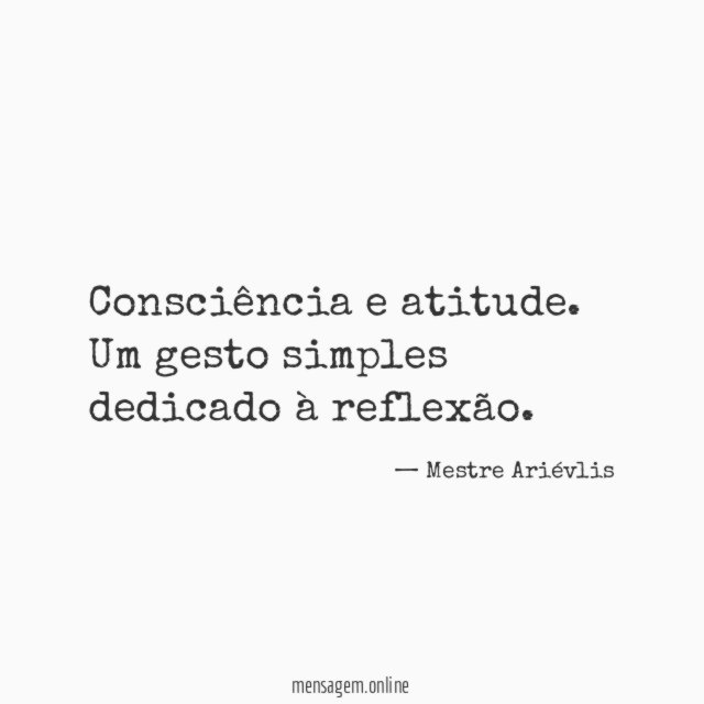 Consciência e atitude