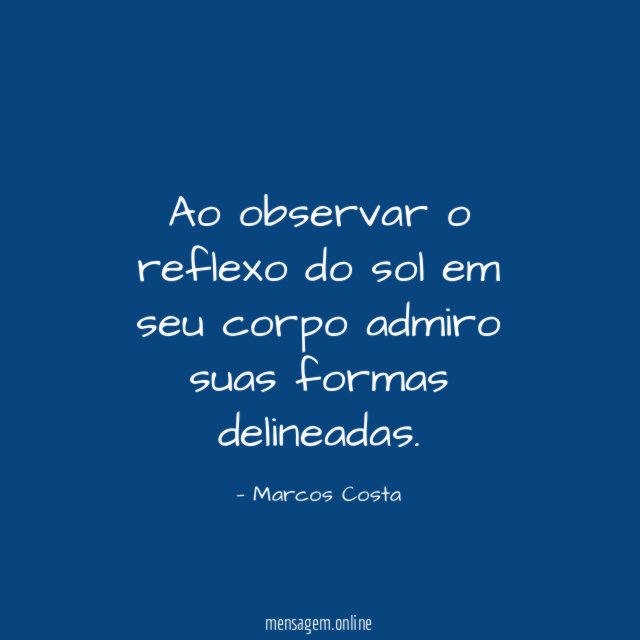Ao observar o reflexo do sol em seu