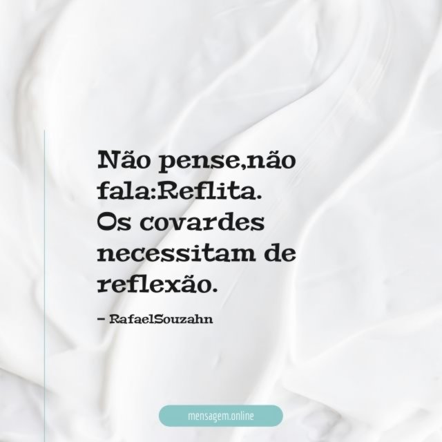 Não pense