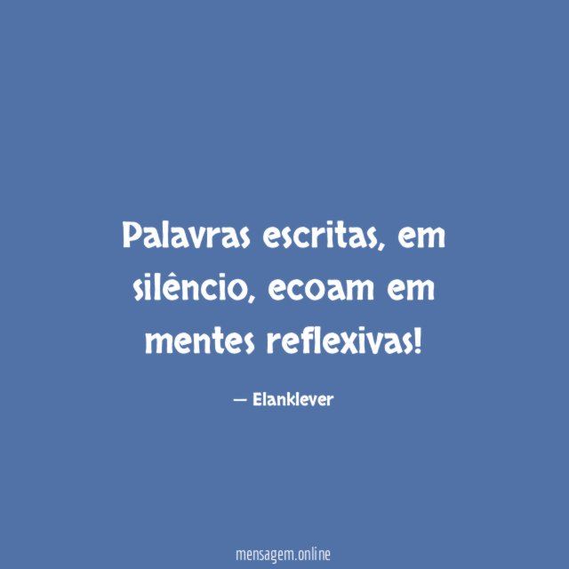 Palavras escritas