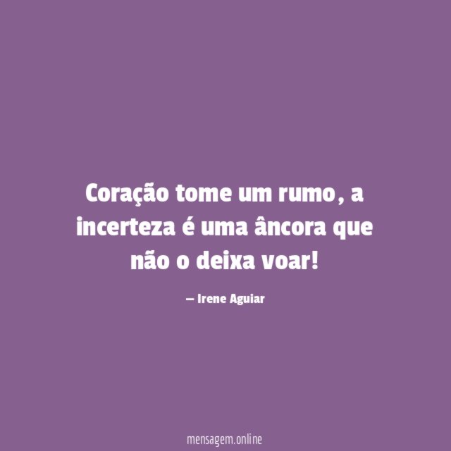 Coração tome um rumo