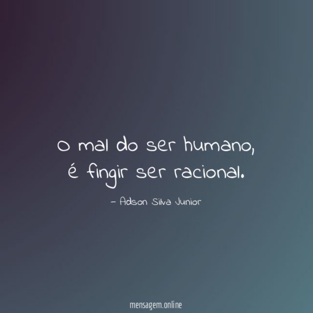 O mal do ser humano