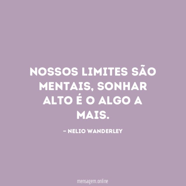 Nossos limites são mentais
