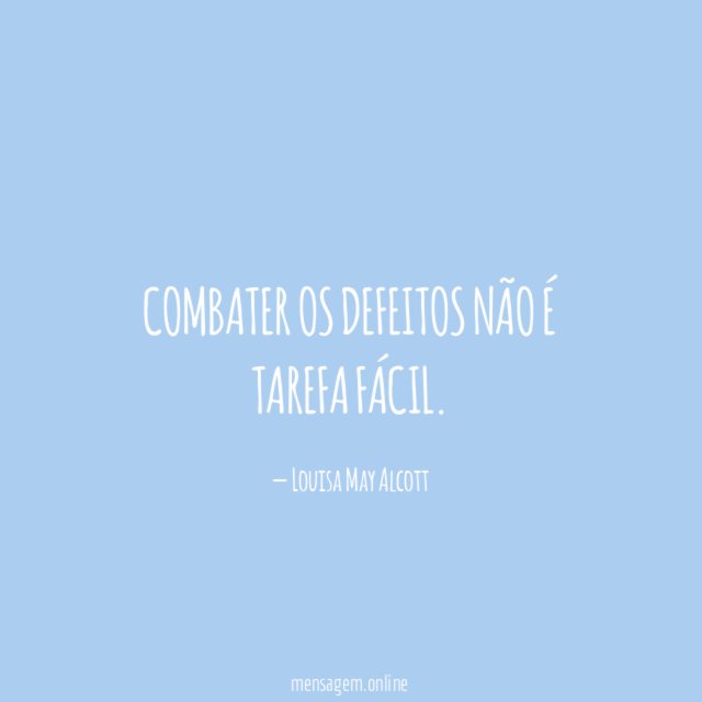 Combater os defeitos não é tarefa fácil