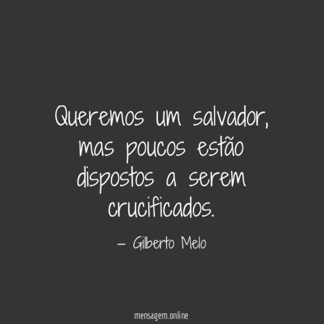 Queremos um salvador