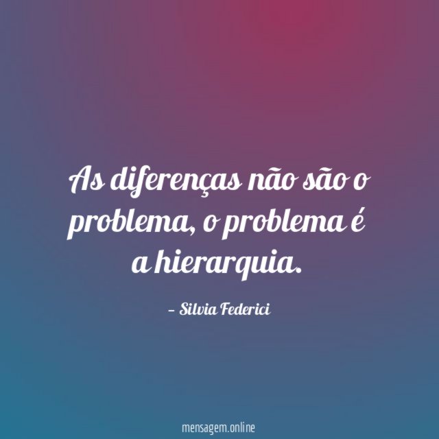 As diferenças não são o problema