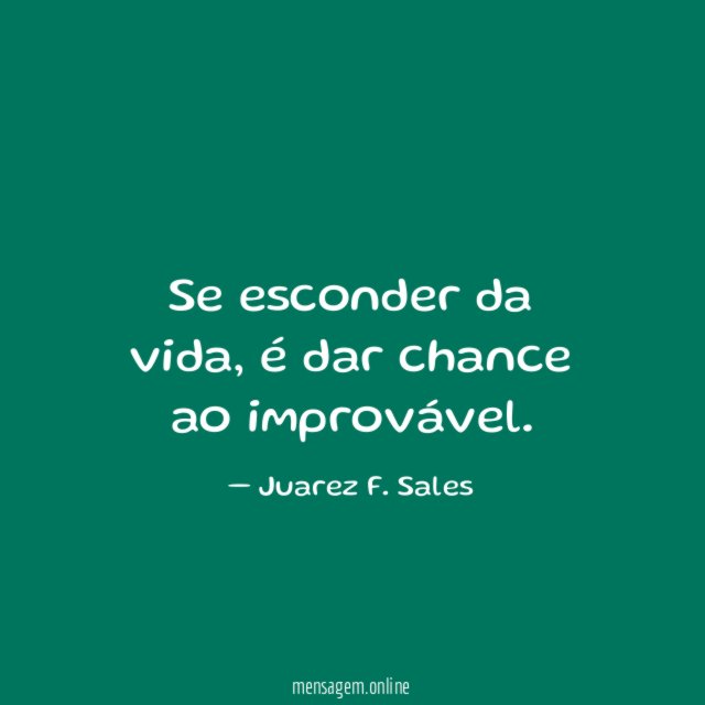 Se esconder da vida