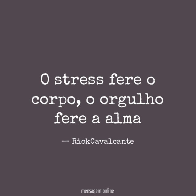 O stress fere o corpo