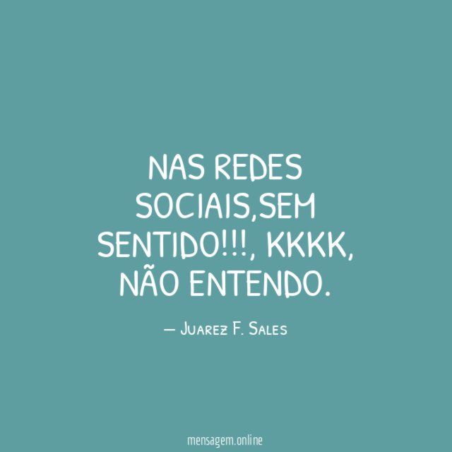Nas redes sociais