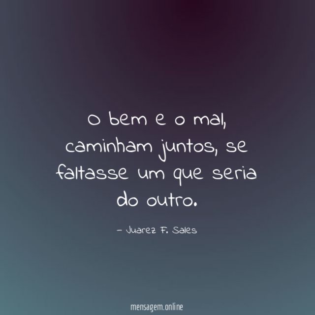O bem e o mal