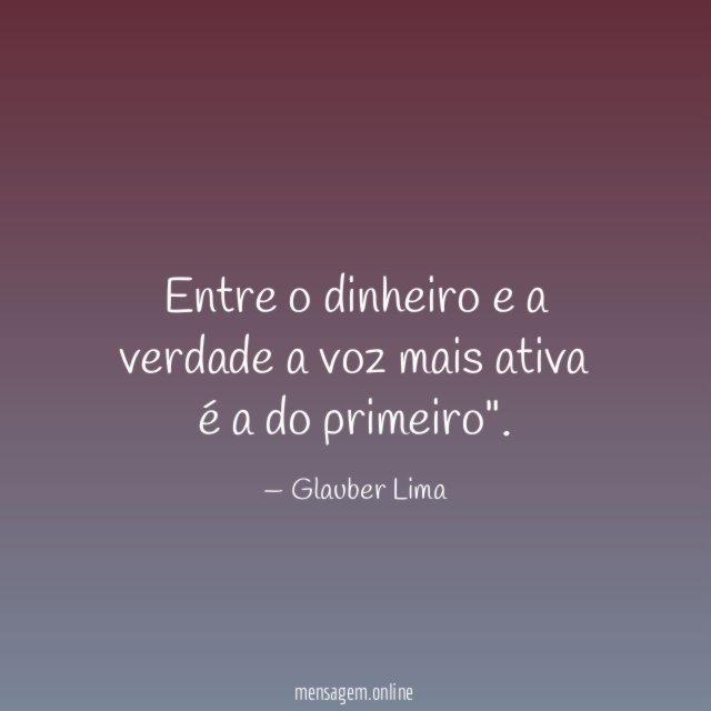Entre o dinheiro e a verdade a voz