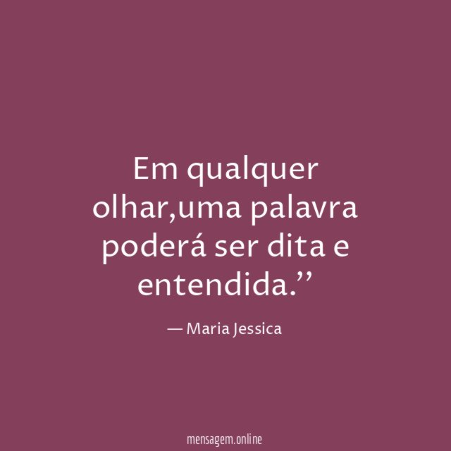 Em qualquer olhar