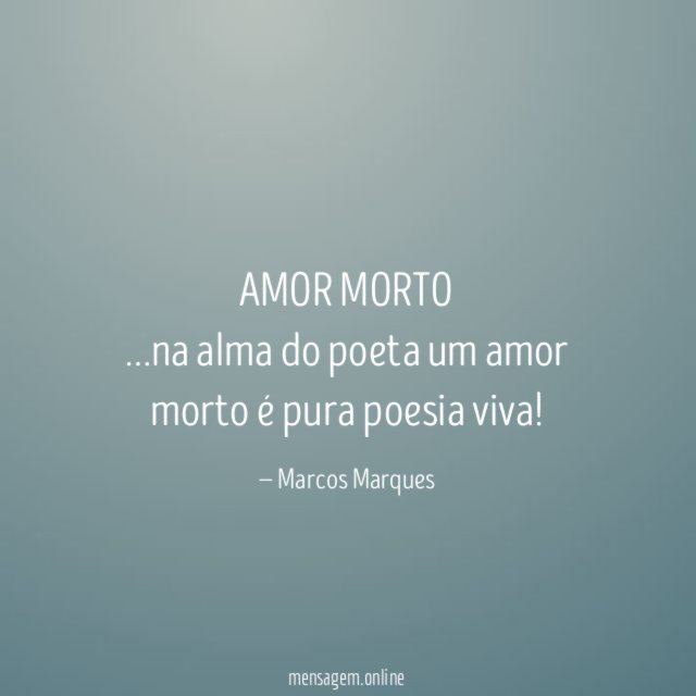 AMOR MORTO