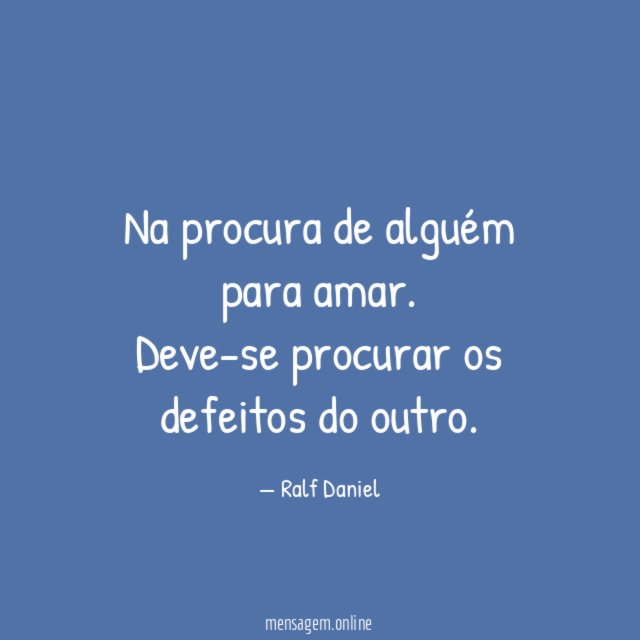Na procura de alguém para amar