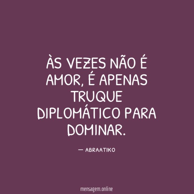 Às vezes não é amor