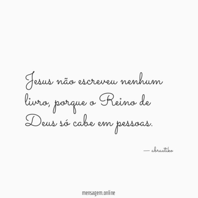 Jesus não escreveu nenhum livro