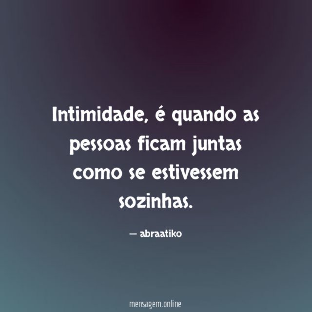 Intimidade