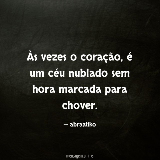 Às vezes o coração