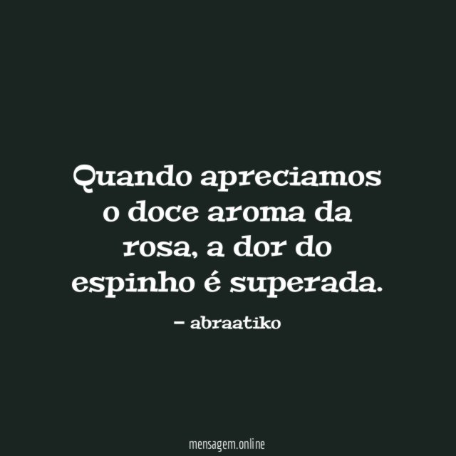 Quando apreciamos o doce aroma da rosa
