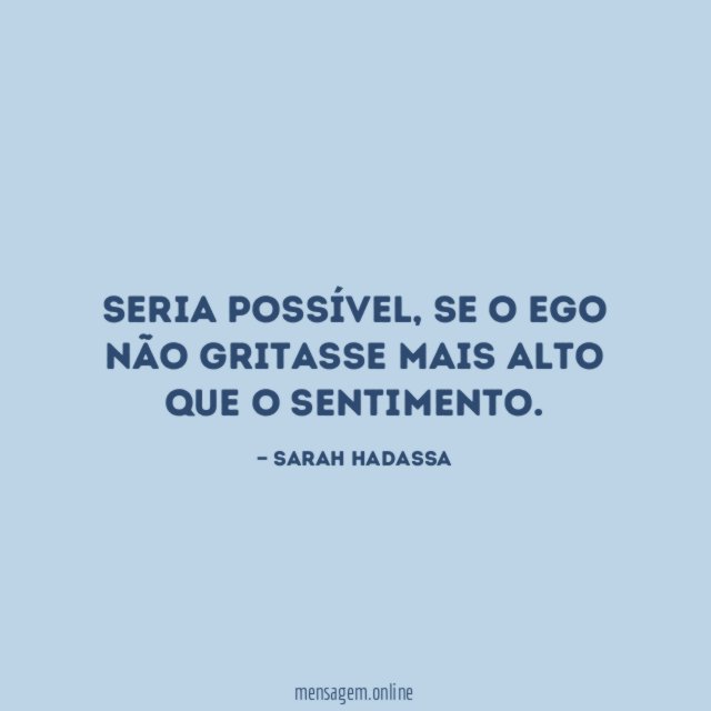 Seria possível