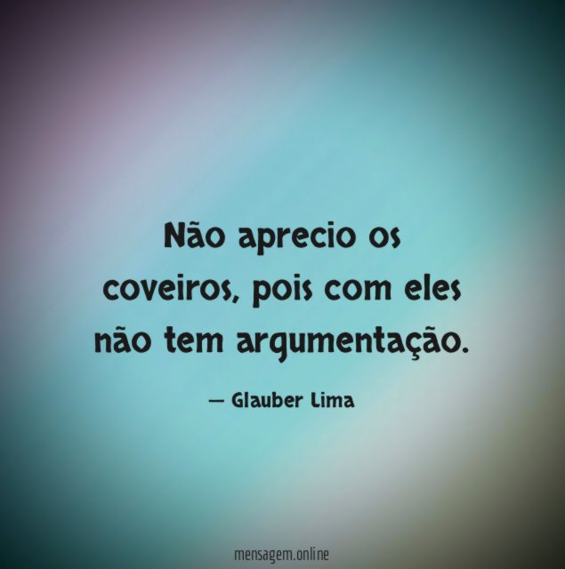 Não aprecio os coveiros