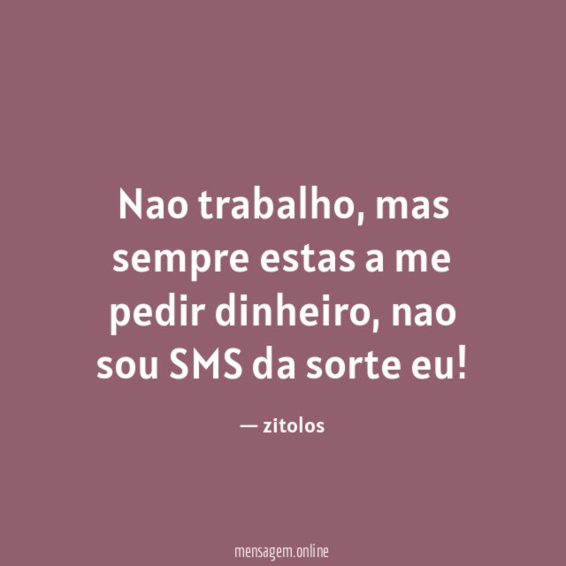 Nao trabalho